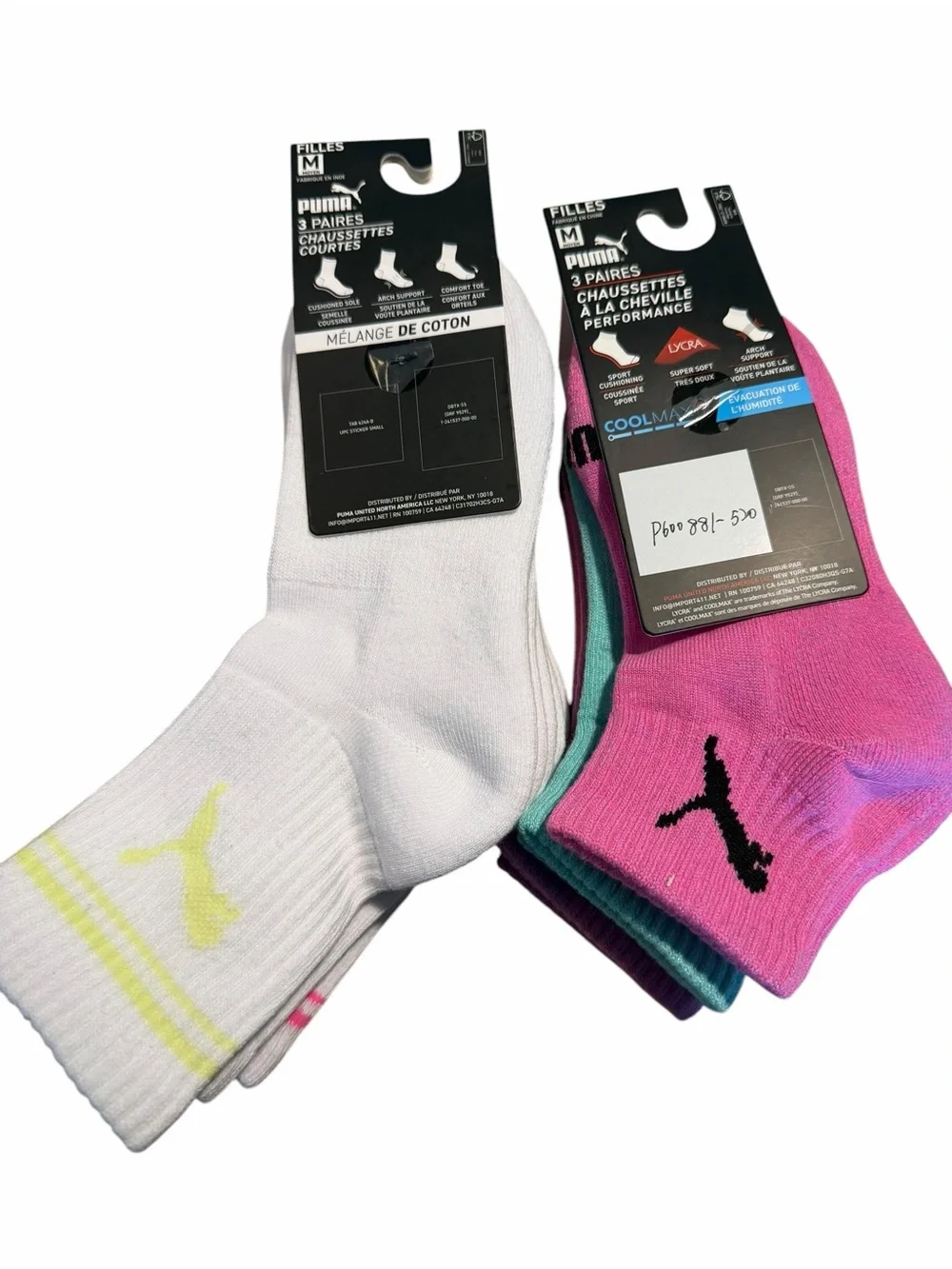 Puma Ankle Socks Pack (3 pack) Puma Low Crew pack (3 pack)
